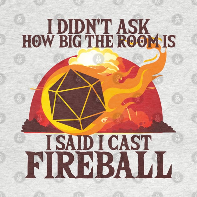 I Didn't Ask How Big The Room Is I Said I Cast Fireball by Leopards